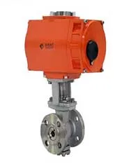 Exd II Bt4 Klep Bola Listrik Flanged Blast Proof 0