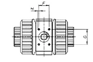 Gagal Tutup UPVC On Off Pneumatic Ball Valve Untuk Acid Alkali Korosif Cairan 1