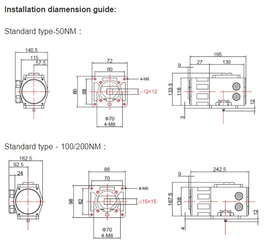 Aluminium Alloy IP68 Explosion Proof Electric Actuator Multi Turn Electric Valve Actuator (Penggerak katup listrik multi putaran) 0