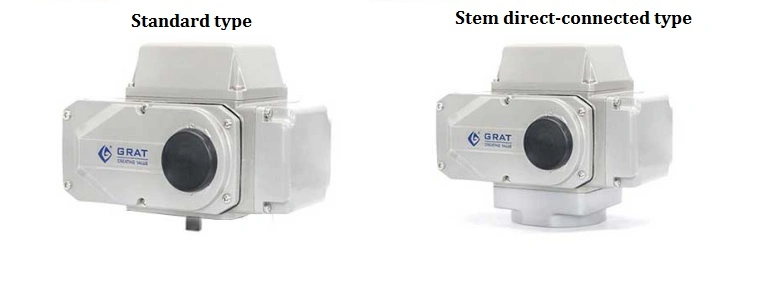 Alloy Miniature Intelligent Electric Actuator IP68 Dengan Sinyal Masuk / Keluar Analog 1