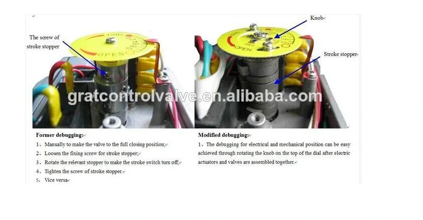 Stem Direct Connected Intelligent Electric Actuator Baja tahan karat Suhu rendah 0