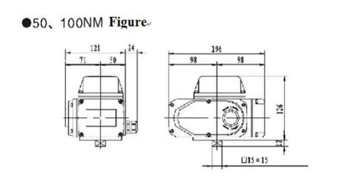 Stem Direct Connected Intelligent Electric Actuator Baja tahan karat Suhu rendah 2