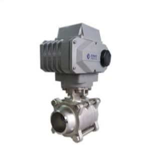 Stainless Steel Flanges Connection Miniature Electric Ball Valve