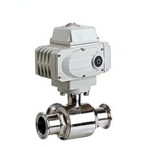 2 Way 3 PC Clamp Connection Stainless Steel Klep Bola Listrik
