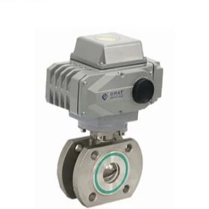 Stainless Steel 304 Flange Connection Vacuum Ball Valve dengan Aktuator Listrik