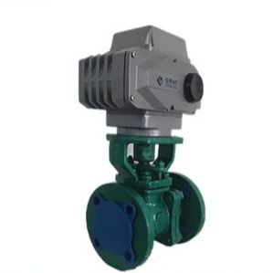 Stainless Steel Motorized Fluorine Electric Ball Valve Flange Connection (Sambungan Flange Klep Bola Listrik dengan Fluor)
