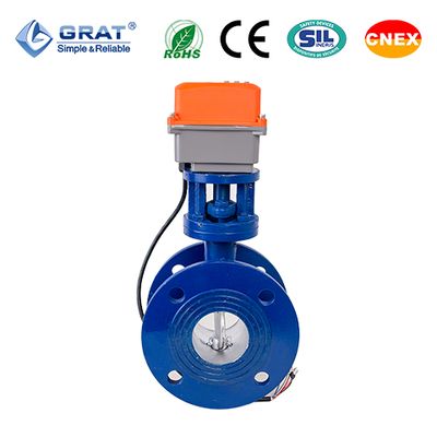 IoT Hard Seal Ventilation Butterfly Valve dengan Motorized Actuator untuk Kontrol Aliran Udara Otomatis dalam HVAC Low Leakage Easy Integration OEM Support CE & ISO Certified